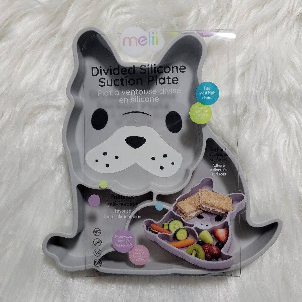 Melli French Bulldog Divided Silicone Suction Plate